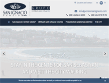 Tablet Screenshot of pensionsanignacio.com